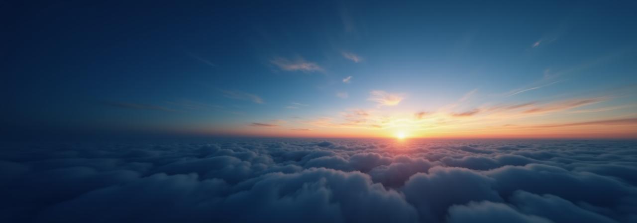 Soft abstract clouds at dusk